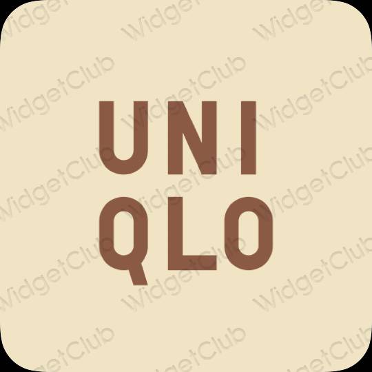 ესთეტიკური UNIQLO აპლიკაციის ხატები