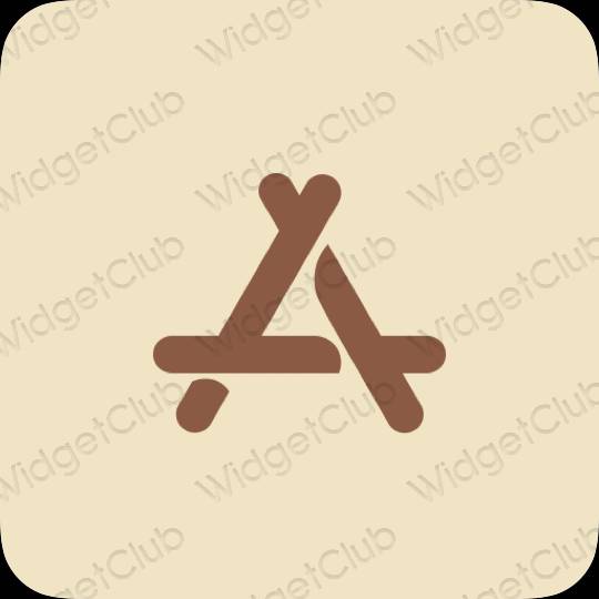 Aesthetic beige AppStore app icons