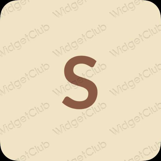 Aesthetic beige SHEIN app icons