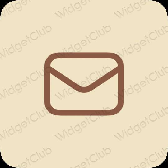 Aesthetic beige Mail app icons