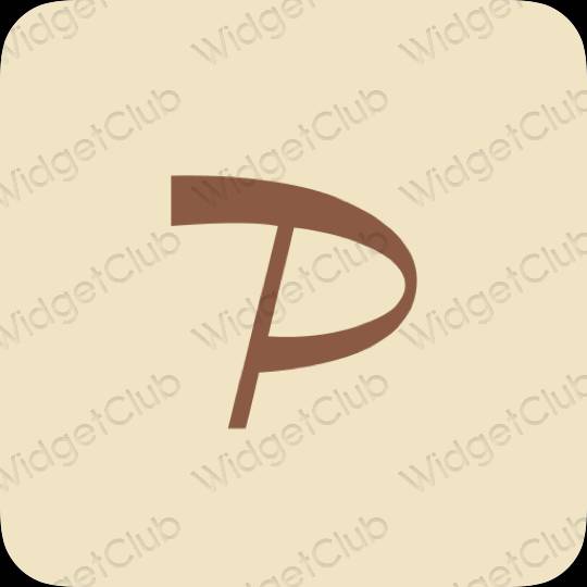 Aesthetic beige PayPay app icons