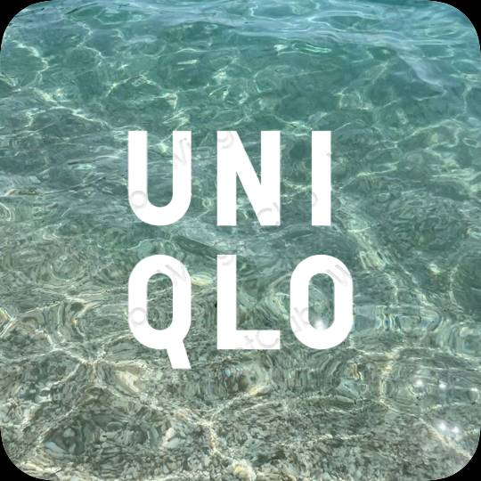 ესთეტიკური UNIQLO აპლიკაციის ხატები