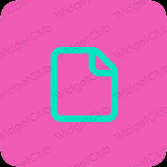 Aesthetic purple Files app icons