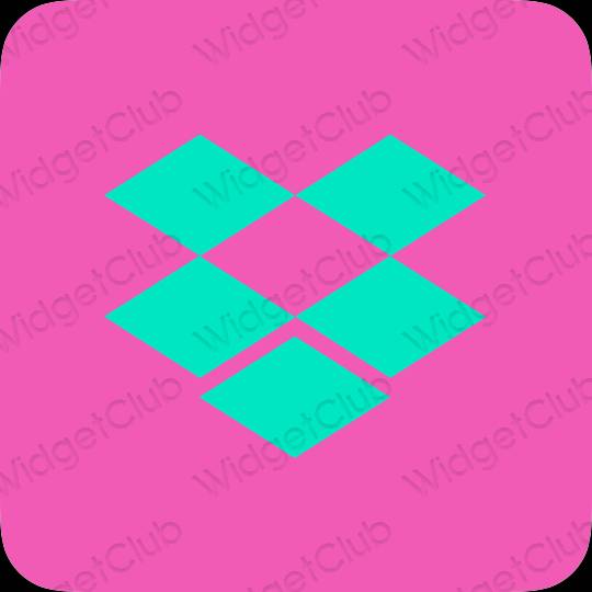Aesthetic purple Dropbox app icons