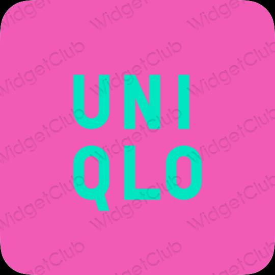 ესთეტიკური UNIQLO აპლიკაციის ხატები