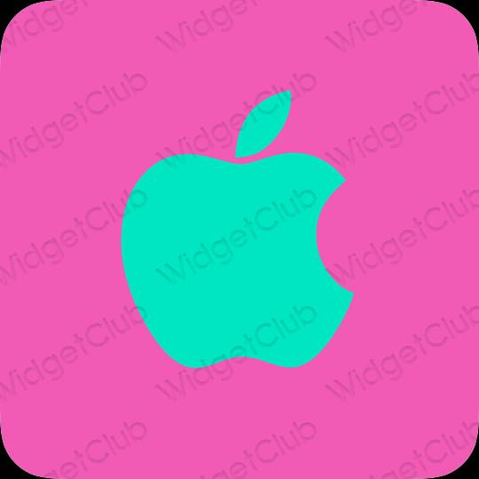 Aesthetic purple Apple Store app icons