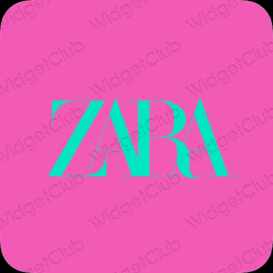 Aesthetic purple ZARA app icons