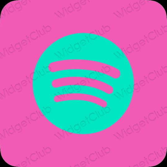Aesthetic purple Spotify app icons