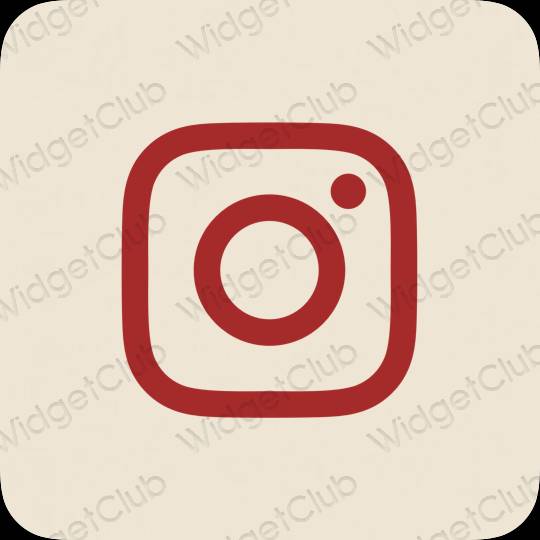 Aesthetic beige Instagram app icons