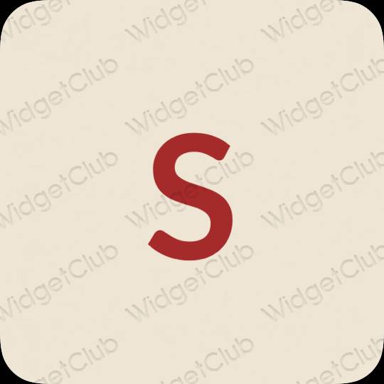 Aesthetic beige SHEIN app icons