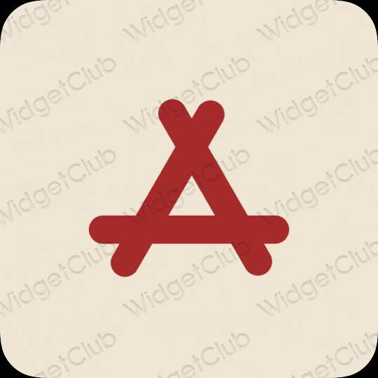 Aesthetic beige AppStore app icons