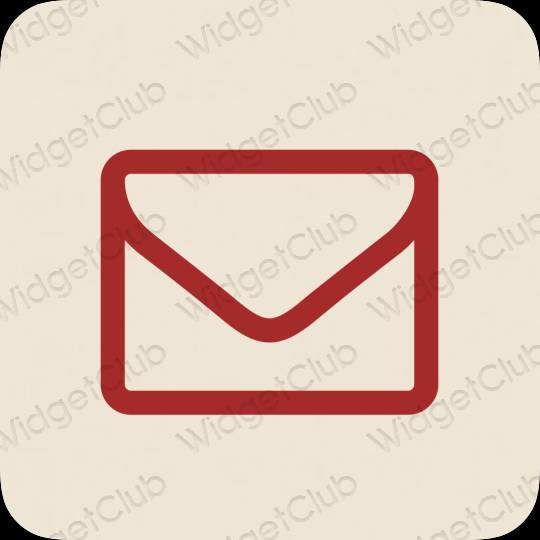 Aesthetic beige Mail app icons