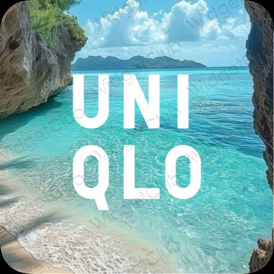 ესთეტიკური UNIQLO აპლიკაციის ხატები