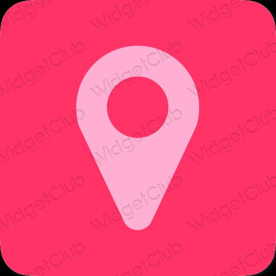 សោភ័ណ ពណ៌ផ្កាឈូកអ៊ីយូតា Map រូបតំណាងកម្មវិធី