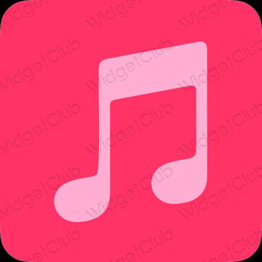 Estetinis violetinė Apple Music programėlių piktogramos