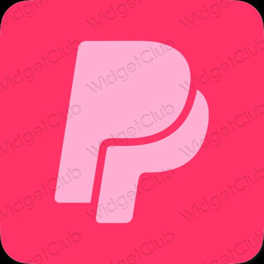 Aesthetic purple Paypal app icons
