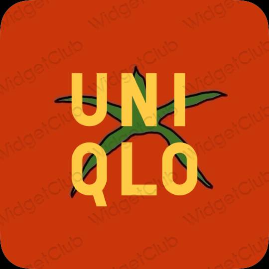 ესთეტიკური UNIQLO აპლიკაციის ხატები