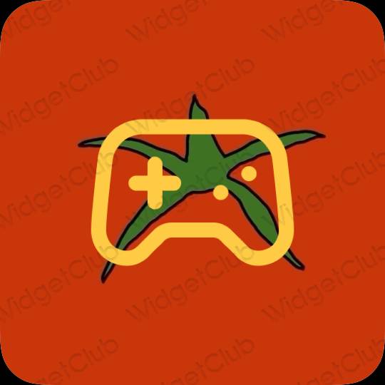 ესთეტიკური Game აპლიკაციის ხატები