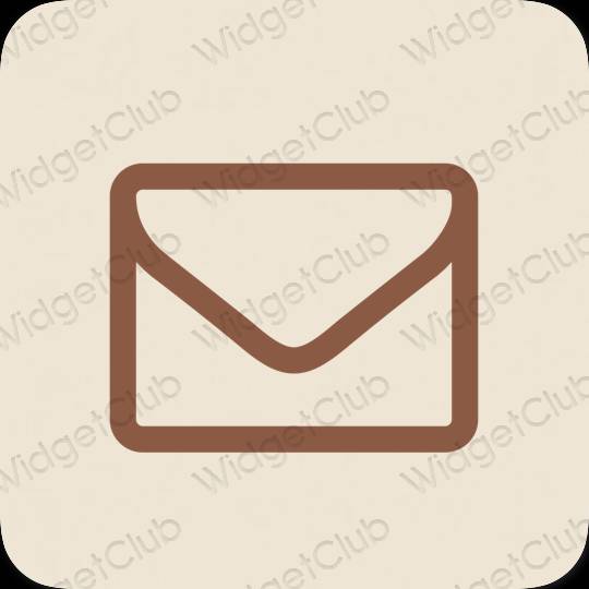 Aesthetic beige Mail app icons