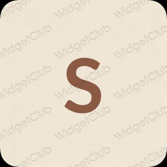 Aesthetic beige SHEIN app icons