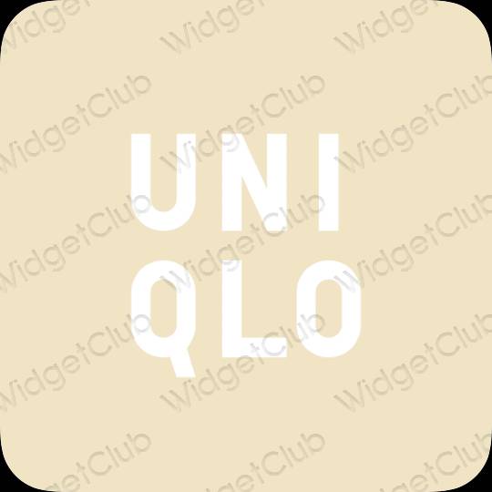 ესთეტიკური UNIQLO აპლიკაციის ხატები