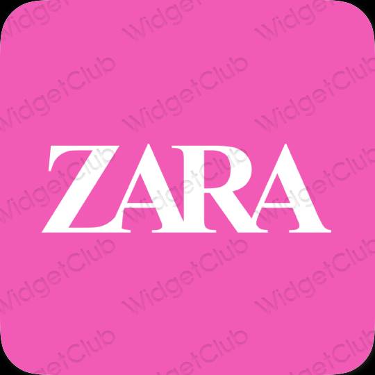 Aesthetic purple ZARA app icons