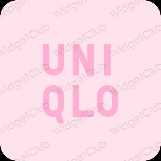 ესთეტიკური UNIQLO აპლიკაციის ხატები