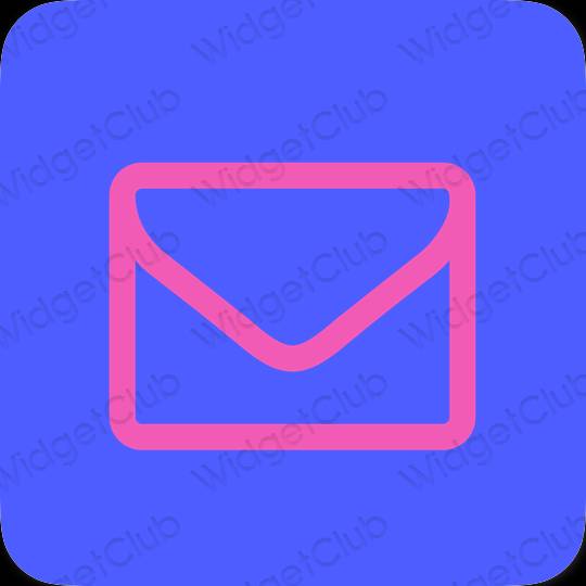 Aesthetic blue Mail app icons
