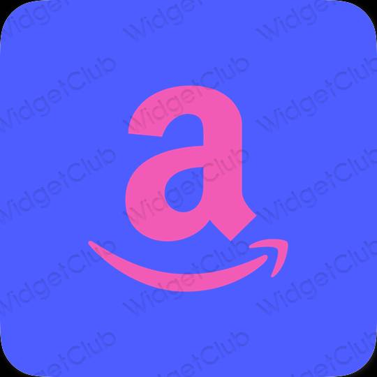 Ესთეტიური ლურჯი Amazon აპლიკაციის ხატები