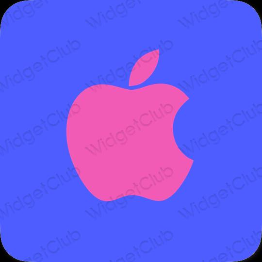 Aesthetic blue Apple Store app icons