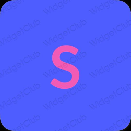Aesthetic blue SHEIN app icons