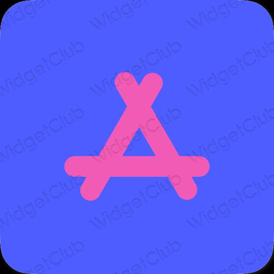 Aesthetic blue AppStore app icons
