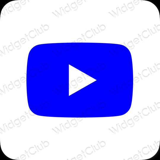 Aesthetic neon pink Youtube app icons