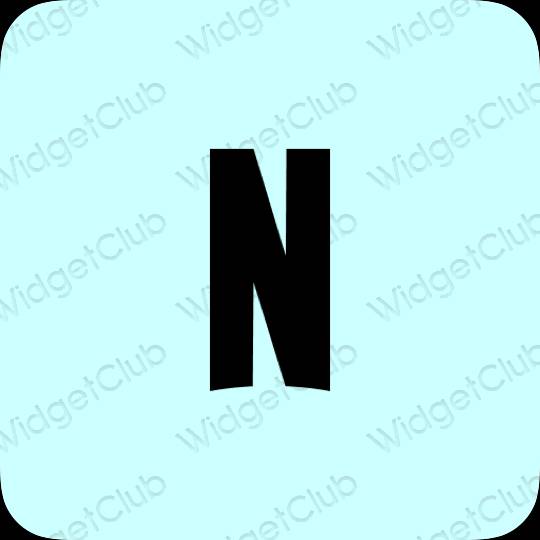 Aesthetic purple Netflix app icons