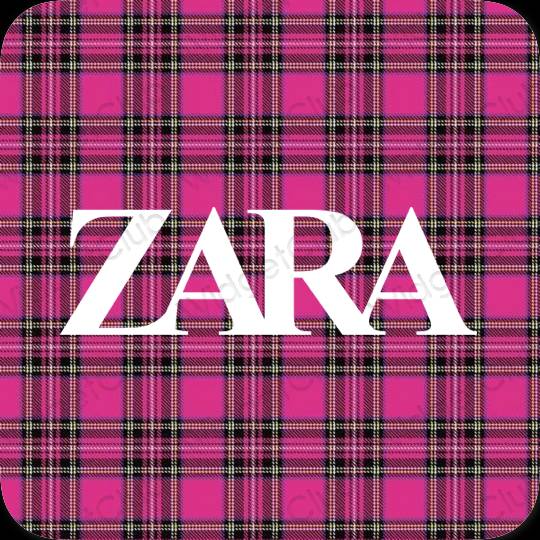 Aesthetic purple ZARA app icons