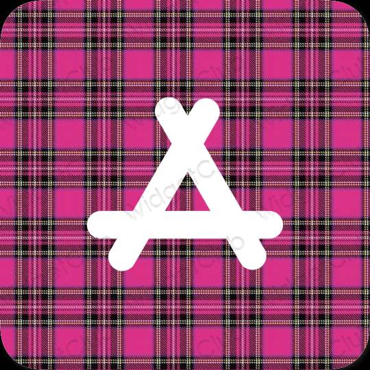 Estetico rosa fluo AppStore icone dell'app