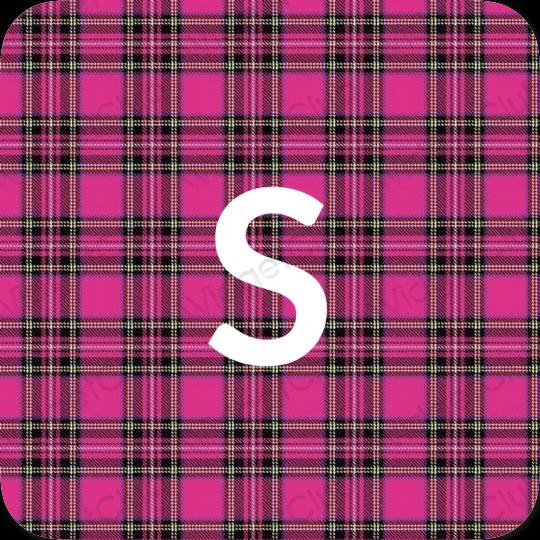 Aesthetic purple SHEIN app icons