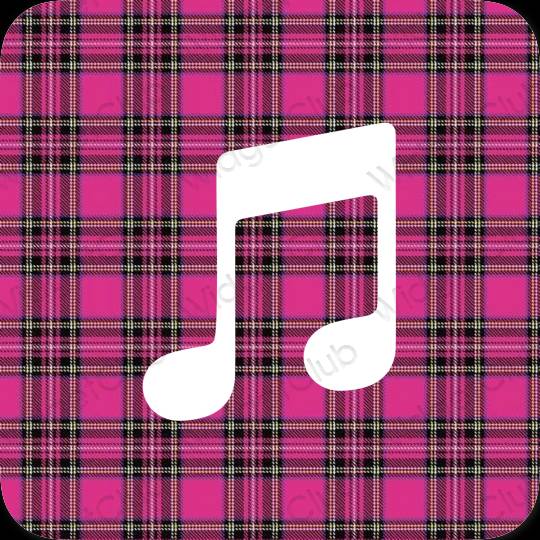 Aesthetic purple Apple Music app icons