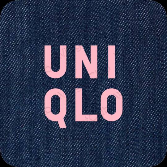 ესთეტიკური UNIQLO აპლიკაციის ხატები