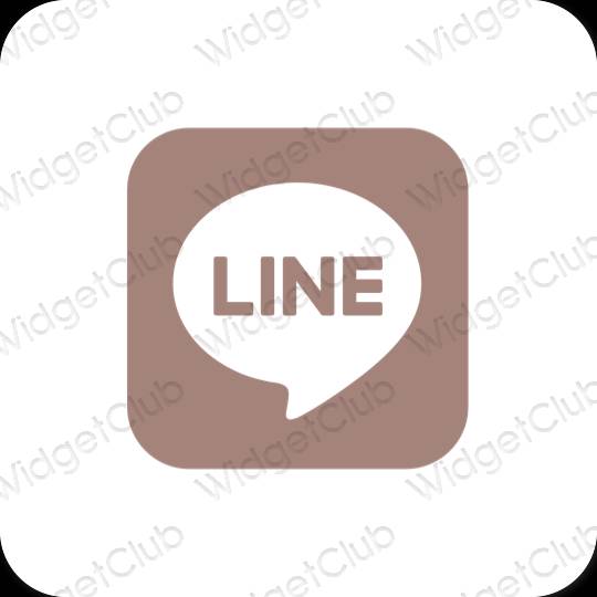 Естетске LINE иконе апликација