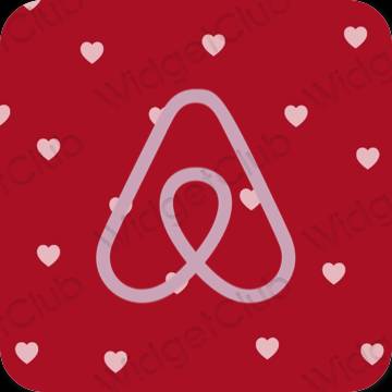Estetis ungu Airbnb ikon aplikasi