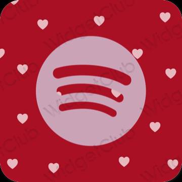Estetik bənövşəyi Spotify proqram nişanları