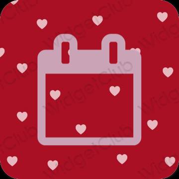 Stijlvol paars Calendar app-pictogrammen
