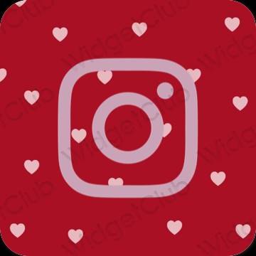 Esztétika lila Instagram alkalmazás ikonok