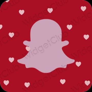 Estetické Fialová snapchat ikony aplikácií