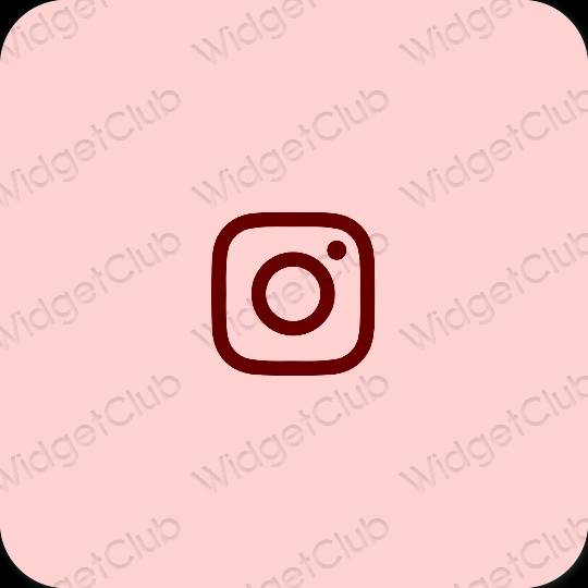 Estetické Ružová Instagram ikony aplikácií