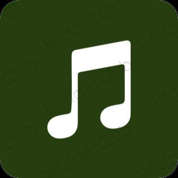 Esthetische Music app-pictogrammen