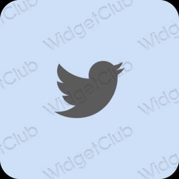 Esthetische Twitter app-pictogrammen