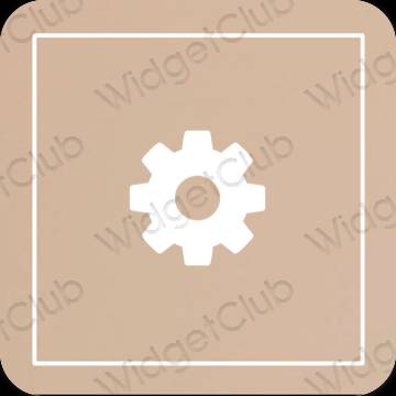 Æstetiske Settings app-ikoner