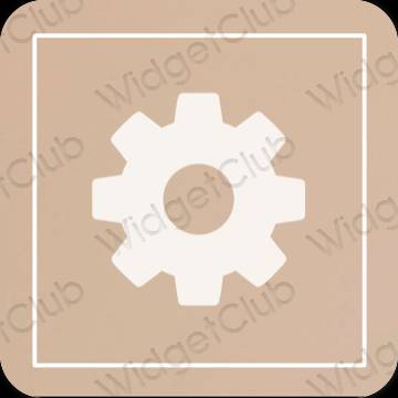 Æstetiske Settings app-ikoner